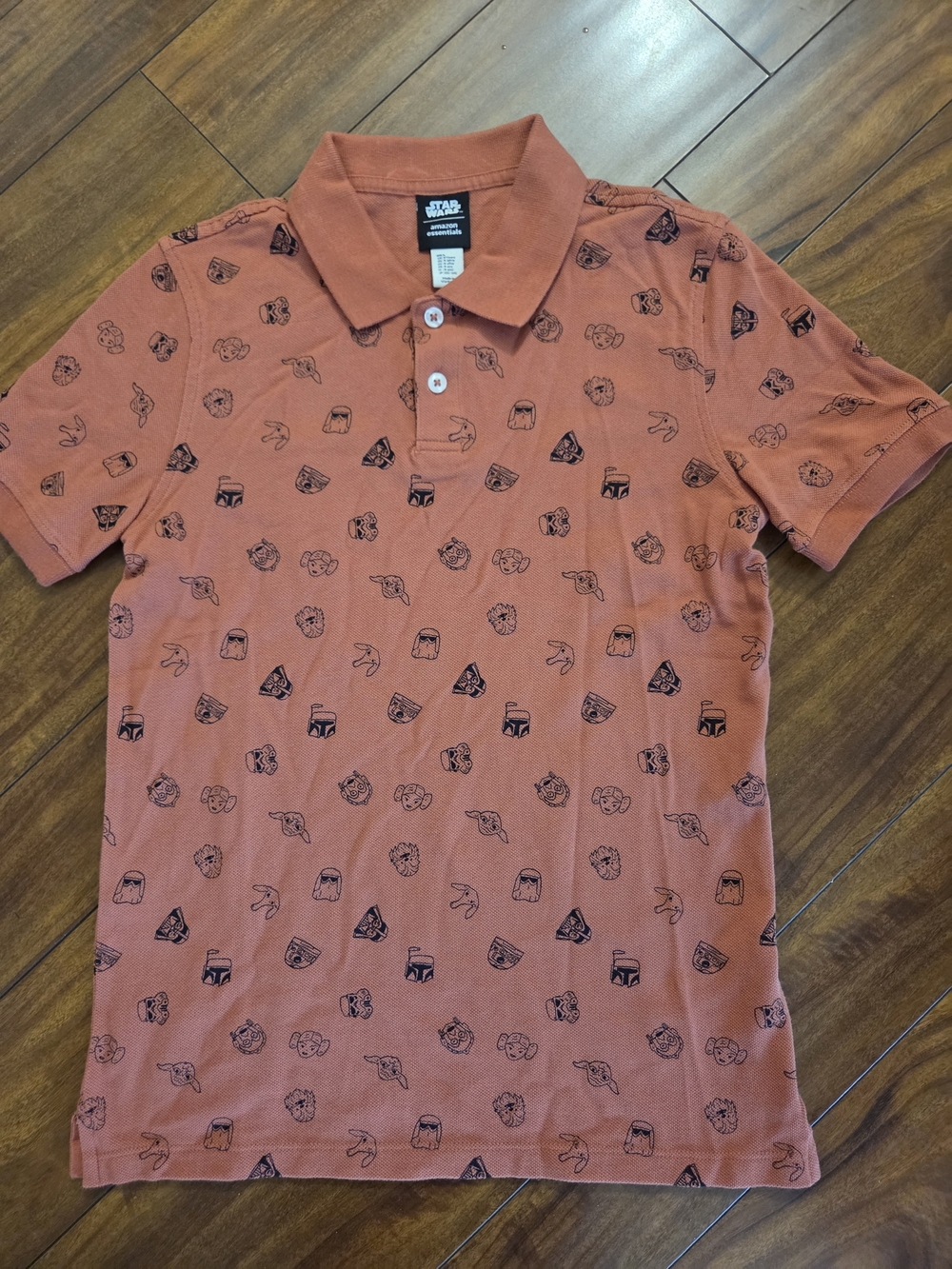 Star Wars Rust Orange Printed Polo